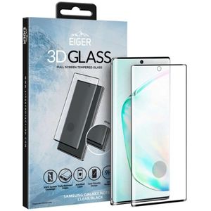 Folie Samsung Galaxy Note 10 Eiger Gebogen Glas 3D Helder Zwart