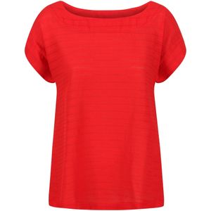 Regatta Dames/dames Adine Gestreept T-shirt (36 DE) (Echt rood)