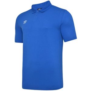 Umbro Jongens Essential Poloshirt (146-152) (Koningsblauw/Wit)