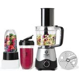 magic bullet Kitchen Express – 2-in-1 – Blender met Foodprocessor – Zilver – incl. Bekers To Go