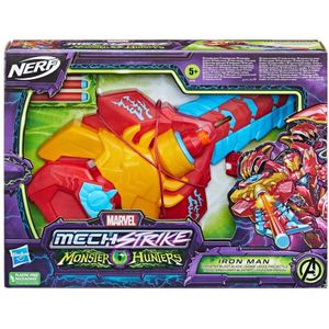 Nerf Marvel Mech Strike Monster Hunters Iron Man + 3 Darts