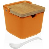 Suikerpot Versa Oranje Keramisch 8,8 x 8,5 x 8,8 cm