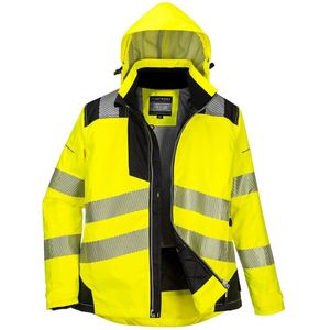 Portwest Dames/Dames PW3 Hi-Vis Jacket (XS) (Geel/zwart)