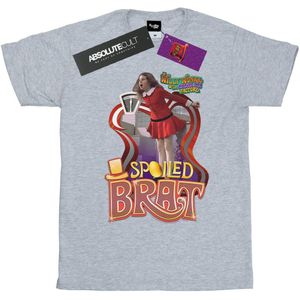 Willy Wonka And The Chocolate Factory Heren Verwend Brat T-Shirt (4XL) (Sportgrijs)