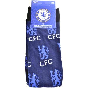 Chelsea FC Sokken met all-overprint voor volwassenen (37 EU-39,5 EU) (Blauw)