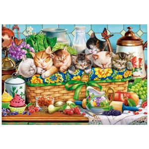 Puzzel 1000 stukjes Castorland - Slapende Kittens