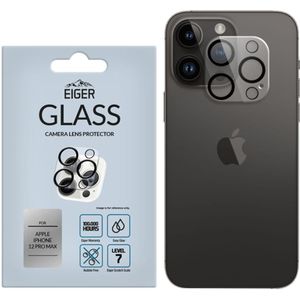 iPhone 12 Pro Max Eiger 3D-glas helder zwarte cameralenzen