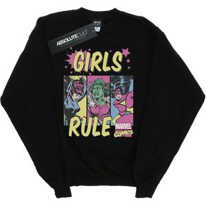 Marvel Comics Jongens Meisjes Regel Sweatshirt (152-158) (Zwart)