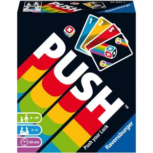 Ravensburger Push Dobbelsteenspel - Spannend kaartspel voor 2-6 spelers