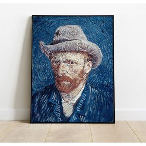 Van Gogh - Zelfportret met grijze vilthoed - Schilderen op nummers