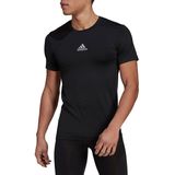 adidas - Techfit Short Sleeve Top - Zwart Ondershirt - XXL