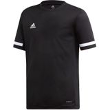adidas - T19 Short Sleeve Jersey Boys - Zwart Voetbalshirt - 116