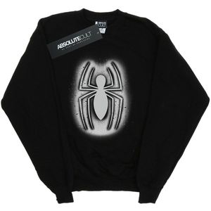 Marvel Jongens Spider-Man Graffiti Logo Sweatshirt (128) (Zwart)