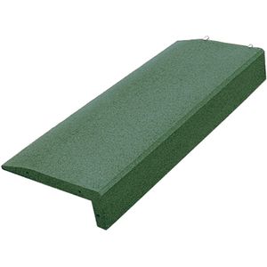 Rubber rand speelplaats / opsluitband L-vormig - 100 x 40 x 14,5 cm - Groen