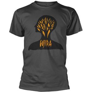 Gojira Unisex Adult Headcase Organic Cotton T-Shirt (XL) (Grijs)
