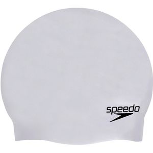 Speedo Unisex Adult 3D Silicone Swim Cap voor volwassenen  (Zilver)