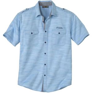 Atlas For Men Mens Striped Cotton Summer Shirt