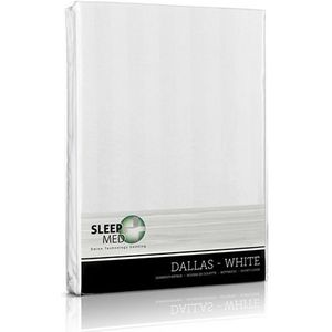 SleepMed - Dekbedovertrek Dallas - Diverse kleuren - 240×200/220 cm  - Wit