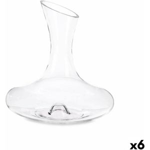 Wijn Decanteerkan Transparant Glas 1,7 L (6 Stuks)