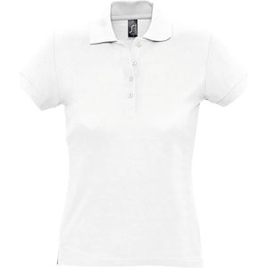 SOLS Dames/dames Passion Pique Poloshirt met korte mouwen (M) (Wit)