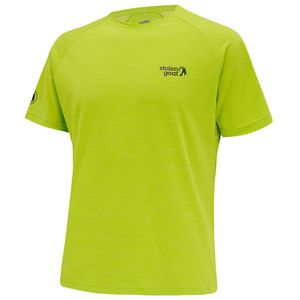 Men's Green Short-Sleeved Running Top