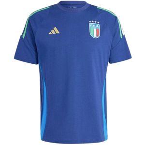 Adidas Italy 23/24 Short Sleeve T-shirt Blauw S