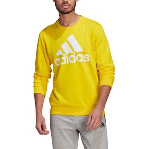 adidas - Big Logo French Terry Sweatshirt - Gele Sweater - L