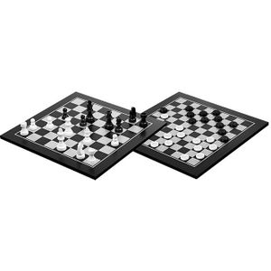 Philos houten schaak-dam set 40x40 cm
