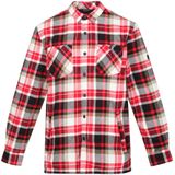 Regatta Heren Thamos geruit overhemd met lange mouwen (XXL) (Klassiek rood)