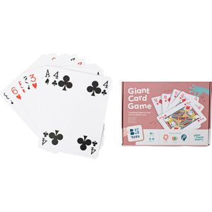 BS Toys Groot Kaartspel - Speelkaarten van gelamineerd papier - Geschikt voor diverse kaartspellen - Afmeting 28,5 x 21 cm - Vanaf 8 jaar