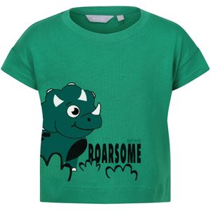 Regatta Kinderen/Kinderen Stompy De Dinosaurus T-Shirt (9-12 Monate (Baby)) (Jellybean Groen)