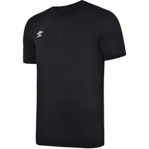 Umbro Heren Club Leisure T-Shirt (3XL) (Zwart/Wit)