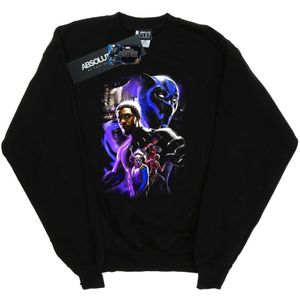 Marvel Meisjes Black Panther Karakter Montage Sweatshirt (140-146) (Zwart)