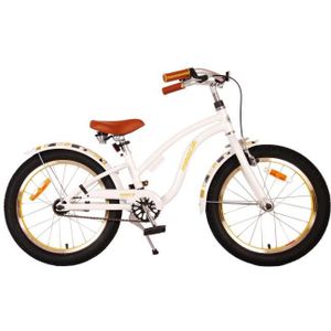 Volare Miracle Cruiser Kinderfiets - Meisjes - 18 inch - Wit - Prime Collection