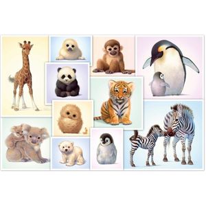 Schmidt puzzel - Wild Animal Babies, 200 stukjes