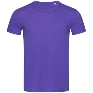 Absolute Apparel - Heren Stedman Stars Ben T-Shirt met Ronde Hals (XL) (Paars)