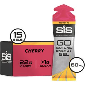 SiS Energygel Go Isotonic | Energie gel | Isotone Sportgel | Cherry | (15 gels)