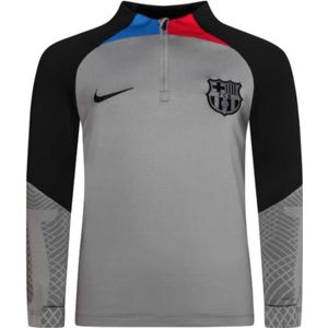 2022-2023 Barcelona Strike Drill Training Top (Grey) - Kids