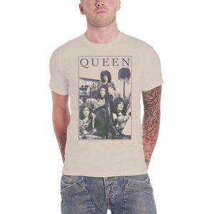 Queen Unisex Frame T-shirt voor volwassenen (S) (Zand)