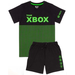 Xbox Jongens Korte Pyjama Set (134) (Zwart/Groen)