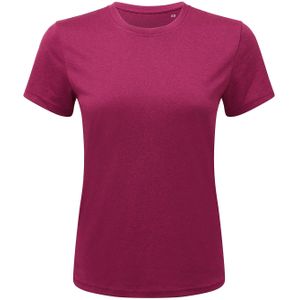 Tri Dri Vrouwen/Dames Performance Korte Mouwen T-Shirt (XS) (Framboos/Zwart gemêleerd)