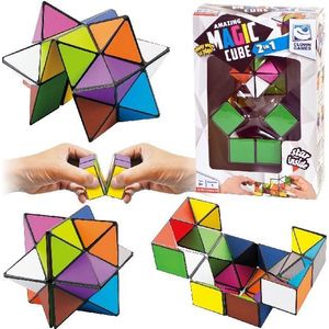 Kleurrijke Geometrische Puzzel (2-in-1) - 6 en 12 Stukjes