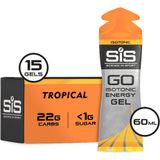 SiS Energygel Go Isotonic | Energie gel | Isotone Sportgel | Tropical | (15 gels)