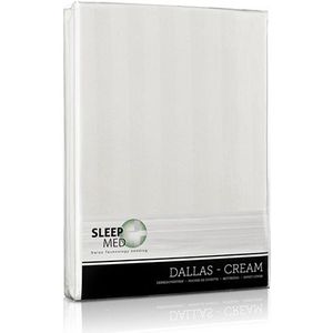 SleepMed - Crème Dekbedovertrek - 140 x 200/220 cm - Ademend en Vochtregulerend - van Microvezel