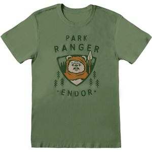 Star Wars Unisex Volwassen Endor Park Ranger T-shirt (L) (Groen)
