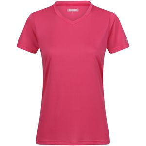 Regatta Dames/Dames Fingal V Hals T-shirt (40 DE) (Flamingo Roze)