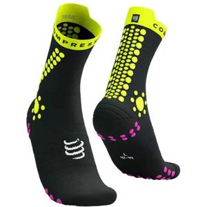 Compressport Pro racing socks v4.0 trail - ZWART - Unisex