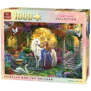 King Fantasy Collection - Princess and the Unicorn - Puzzel