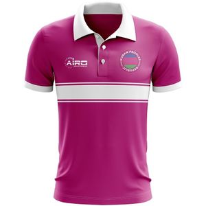 Kuban Peoples Republic Concept Stripe Polo Shirt (Pink)