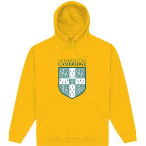 University Of Cambridge Unisex Volwassen Schild Hoodie (XL) (Goud)